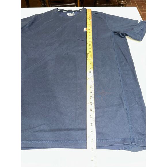 Carhartt Force Relaxed Fit Short Sleeve Pocket T Shirt Navy XLT 106652126 - Picture 9 of 9